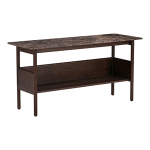 Wendelbo Collect Console Table 120x45 Emperador Marble /Dark Brown Oak