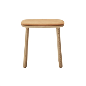Møbel Copenhagen Cuba Footstool Oiled Oak/Sand Leather