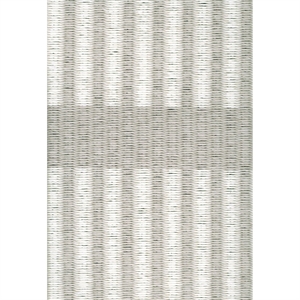 Woodnotes Cut Stripe Carpet 140x200 Paper Yarn/Stone White