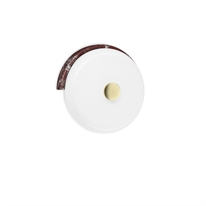 Design By Us Trip Wall Lamp Burgundy Marble/Glossy Opal