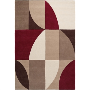 Decotique Window Carpet 300x400 cm Red Wine