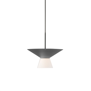 Estiluz Belt Pendant Ø25 3000K Glass Shade/Anthracite