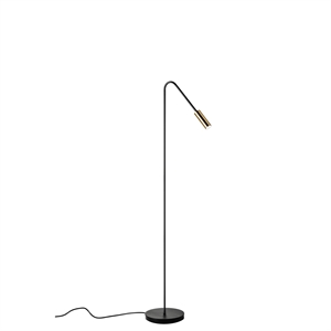 Estiluz Volta Floor lamp 3000K Black/ Satin Gold