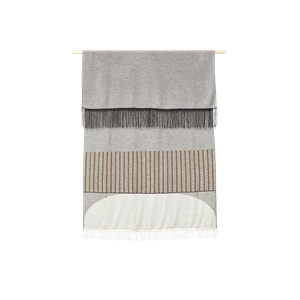 Form & Refine Aymara Plaid Pattern Gray