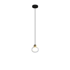 TOOY Nabila 552.22L Pendant Black/ Brushed Brass/ Clear Glass