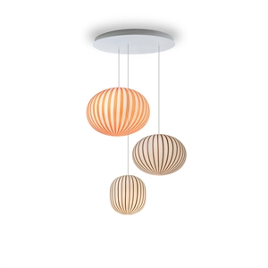 Established & Sons FILIGRANA LIGHT C3B Cluster Pendant Ø60 Multicolored