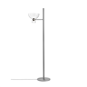Flos Nocturne F1 Bowl Floor Lamp Silver