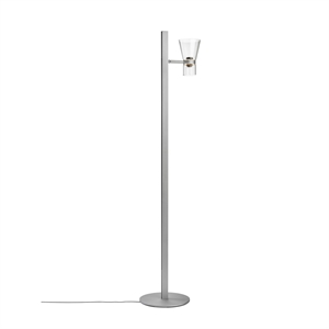 Flos Nocturne F1 Cone Floor Lamp Silver