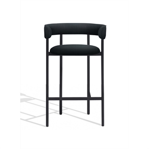 Møbel Copenhagen Font Bar Stool with Armrest 65 cm Remix 196/Black Frame