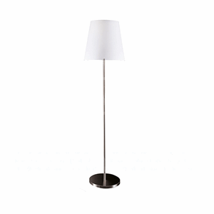 FontanaArte 3247 Floor lamp Medium Satin/ Brushed Nickel/ White