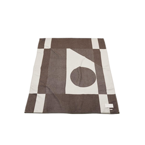 FORMARKIVET Big Logo Rug Pale Beige/Umber Brown