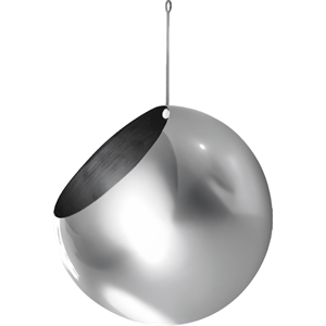 AYTM GLOBE Hanging Flowerpot Ø17 Silver