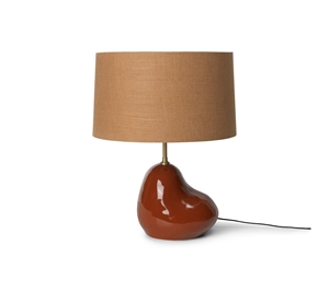 Ferm Living Hebe Table Lamp Small Terracotta with Curry Shade