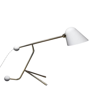 TATO Beghina Table Lamp White & Brass