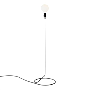 Design House Stockholm Cord Floor Lamp Without Bulb Black