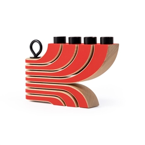 Design House Stockholm Nordic Light 4-Arms Candlestick Red