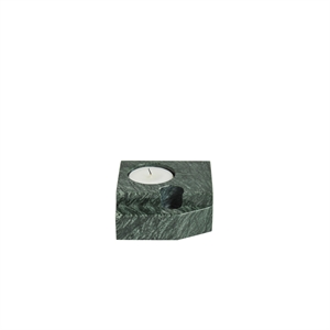 Woud Jeu De Dés 3 Candlestick Green