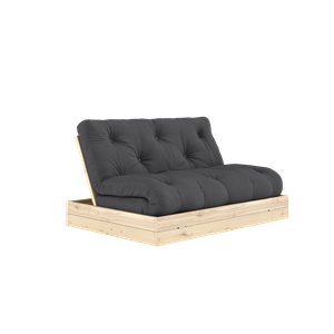 Karup Design Flip Sofa Bed With Mattress 140x200 Dark Grey/Raw