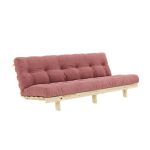Karup Design Lean Sofa Bed With Alpha Mattress 130x200 Sorbet Pink/Raw
