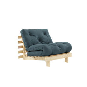 Karup Design Roots Sofa Bed With Mattress 90x200 757 Petrol Blue/Raw