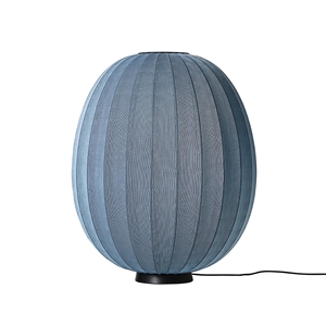 Made By Hand Knit-Wit High/Oval Floor lamp Low Ø65 Blue Stone