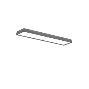 Louis Poulsen LP Slim Ceiling Light Opal Diffuser 3000K & Dali Dark Raw Aluminum