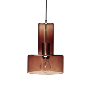 Hübsch Ripple Ceiling Lamp Amber