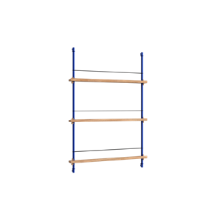 Moebe Magazine Shelving MS.115.1 Oak/Deep Blue