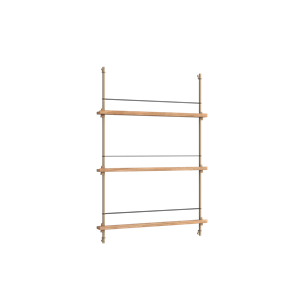 Moebe Magazine Shelving MS.115.1 Oak/Warm Grey