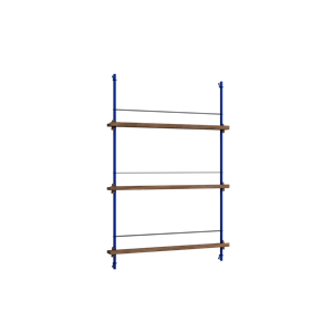 Moebe Magazine Shelving MS.115.1 Smoked Oak/Deep