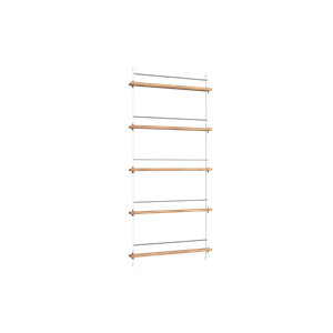 Moebe Magazine Shelving MS.180.1 Oak/ White