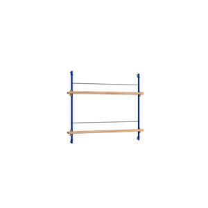 Moebe Magazine Shelving MS.65.1 Oak/Deep Blue