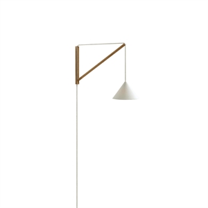 MOEBE Suspended Wall Lamp Oak/ White