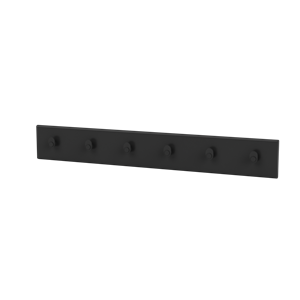 Montana Coat Racks 6 Coat Rack 05-Black