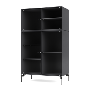 Montana Selection RIPPLE III Display Cabinet 04-Anthracite/03- Black