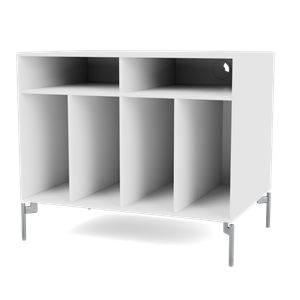 Montana Selection SPIN I Vinyl Shelving 101-NewWhite/01- Chrome