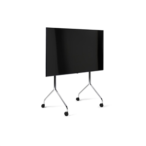 Pedestal Moon Rollin' Tall TV Stand Chrome