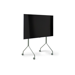 Pedestal Moon Rollin' Tall TV Stand Mossy Green