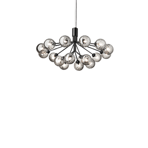 Nuura Apiales 18 Chandelier Satin Black/Optic Smoke