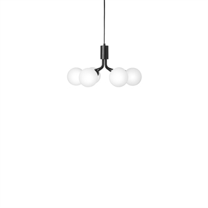 Nuura Apiales 6 Chandelier Satin Black & Opal