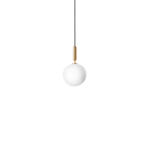 Nuura Miira 1 Pendant Brass & Opal White Large