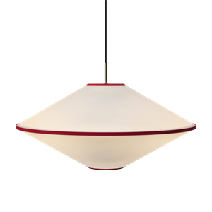 Edgeform Taft Pendant Ø65 Red/ Off-White