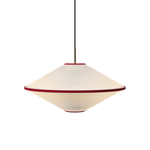 Edgeform Taft Pendant Ø52 Red/ Off-White