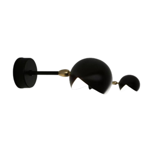 Serge Mouille Eye Wall Lamp Small Black