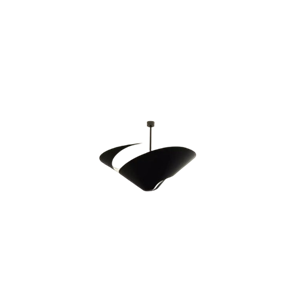 Serge Mouille Snail Ceiling Light Ø85 Black