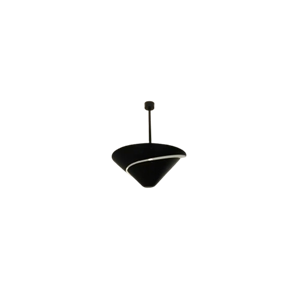 Serge Mouille Snail Ceiling Light Ø60 Black