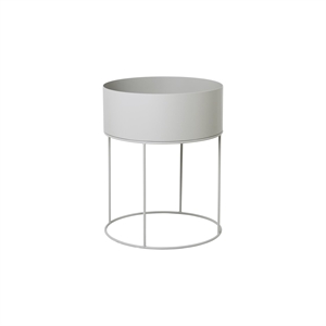 Ferm Living Plant Box Round Light Gray