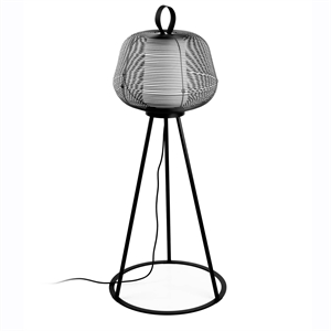 Faro NARA Outdoor Floor Lamp Matt Black/ Opal White