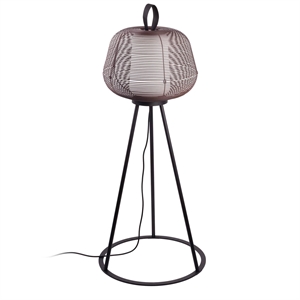 Faro NARA Outdoor Floor Lamp Rust Brown/ Opal White