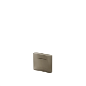 Muuto Ridge Vase H16.5 Taupe/ Frosted Glass